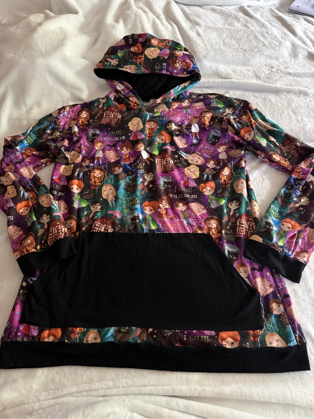 Hocus Pocus Sanderson Sisters Lightweight Pullover Hoodie XL Halloween Witch